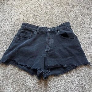 Black cotton on shorts